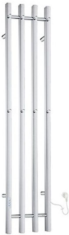 Elektrische handdoekradiator smedbo dry verticaal 30x150 cm 120w rvs gepolijst