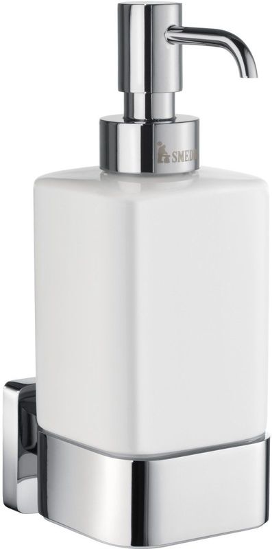 Smedbo - Ice SoftCube - Zeepdispenser - Chroom/Porselein - 350ml