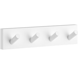 Smedbo House Handdoekhouder - 4x4x3.8cm - zelfklevend / boren - Massief messing Mat Wit RX359