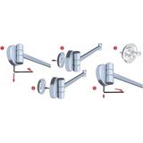 Smedbo - Vergrootspiegel - Draaibaar - Zwart - Messing - Diameter 20 cm