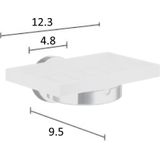 Smedbo Home - Zeepschaal - Wandmodel - Geborsteld Messing/Porselein