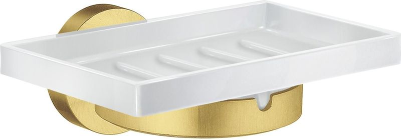 Smedbo Home - Zeepschaal - Wandmodel - Geborsteld Messing/Porselein