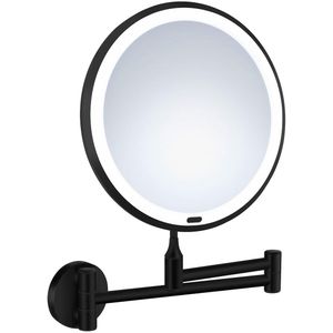 Smedbo - Beslagsboden - Vergrotingsspiegel - Wandmodel - Mat Zwart