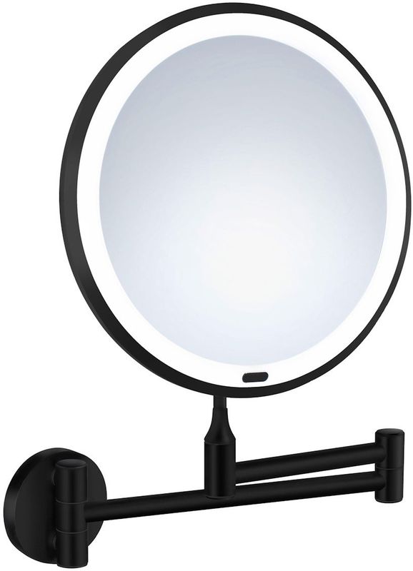 Smedbo - Beslagsboden - Vergrotingsspiegel - Wandmodel - Mat Zwart