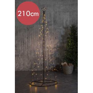 Trendy verlichte buiten kerstboom - 210cm