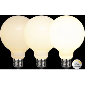 Star Trading - G95 - LED Lamp - Matglas - E27 - 3 standen - 7.5W - Extra Warm Wit 2700K