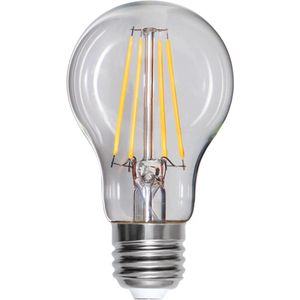 Standaard bol - E27 - 8W - Extra Warm Wit - 2700K - Dimbaar - Filament - Helder