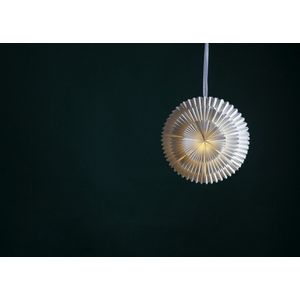 Star Trading Frost lampion / lampenkap - papier - wit - D 50 cm