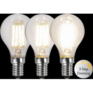 Star Trading - 3 standen - E14 - Filament Lamp - Warm Wit - 4.2W - 3000K