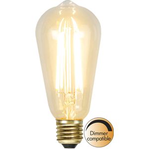 Druppel-Edison lamp - E27 - 3.6W - Super Warm Wit <2200K - Dimbaar - Filament - Helder