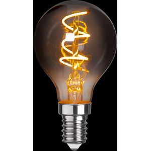 Kogellamp - E14 - 3W - Super Warm Wit <2200K - Filament - Rookglas