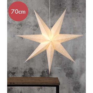 Kerstster met lamp - 70cm