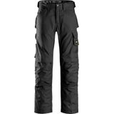 Snickers 3314 Werkbroek - Zwart - Canvas - Loose Fit - KneeGuard™ Systeem