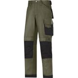 Snickers - 3314 Canvas+ - Werkbroek - Grijs - Loose Fit - KneeGuard™ Systeem