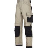 Snickers - 3314 Canvas+ - Werkbroek - Grijs - Loose Fit - KneeGuard™ Systeem