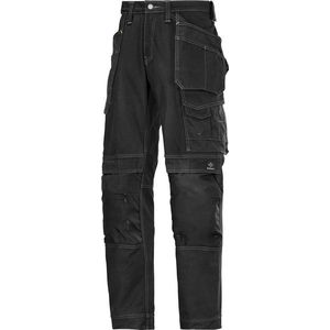 Snickers 3215 Comfort Cotton Werkbroek met Holsterzakken Zwart maat 042
