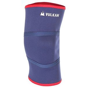 Vulkan Classic Neopreen Knee Support, Navy Blue/Red, X-Small