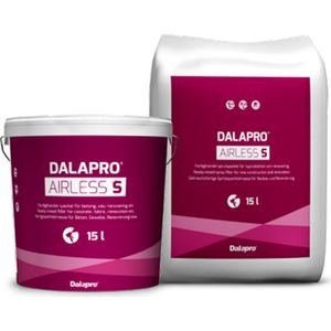 Dalapro Airless S - Kant en klare spuitplamuur voor nieuwbouw en renovatie - Zak 15 L - Wit