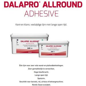 Dalapro Allround Adhesive - Kant en klare veelzijdige wandlijm - Emmer 5 L - Wit