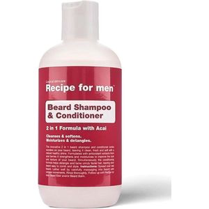 Recipe For Men - Beard Shampoo & Conditioner - 2-in-1 - Natuurlijke Ingrediënten