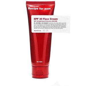 Recipe For Men - SPF 30 Gezichtscrème - 75 ml - Bescherming Tegen Zonnestralen