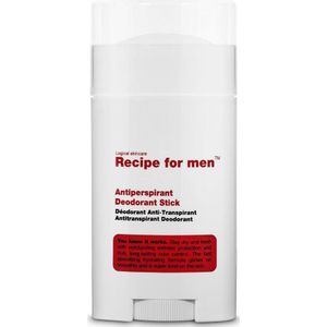 Recipe For Men - Antiperspirant Deodorant Stick - 50 ml - Huidtype Ongeacht