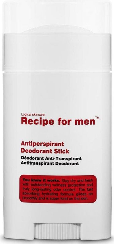 Recipe For Men - Antiperspirant Deodorant Stick - 50 ml - Huidtype Ongeacht