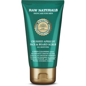 Raw Naturals - Apricot Face & Beard Scrub - 75 ml - Scrub voor Gezicht en Baard
