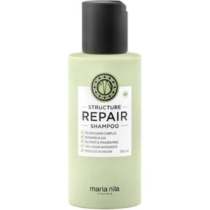 Maria Nila Structure Repair Shampoo, versterkende haarshampoo voor beschadigd, droog haar, vochtshampoo, sulfaat en parabenvrij, 100 ml