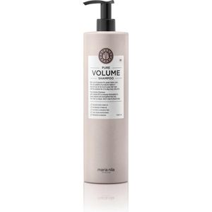 Maria Nila Pure Volume Shampoo, haarshampoo voor meer volume met vitamine B5, haarverzorging, dun haar, sulfaat en parabenvrij, 1 l