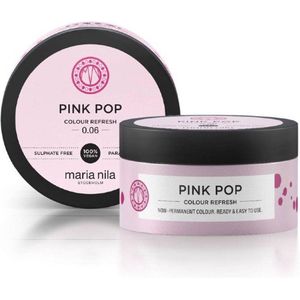 Maria Nila Colour Refresh Pink Pop 100 ml, een revolutionair kleurmasker voor het opfrissen en intensiveren van de haarkleur