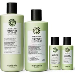 Maria Nila - Structure Repair - Shampoo & Conditioner Set - 350ml + 300ml + 100ml + 100ml