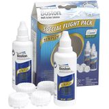 Boston Simplus Flight Pack - 2 x 60 ml + 2 lenshouders + Zip-bag - Lenzenvloeistof