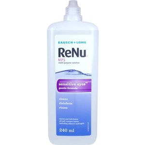 ReNu MPS Sensitive Eyes platte fles Lenzenvloeistof