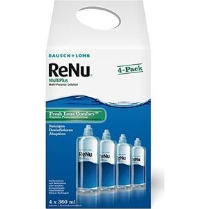 Bausch & Lomb Renu Multiplus Zachte Contactlenzen Onderhoudsmiddel, Verpakking voor 6 Maanden, (6 x 240 ml)