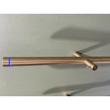Instamat Jay Elektrische Handdoekradiator 172cm hoog 29Watt Geborsteld Messing