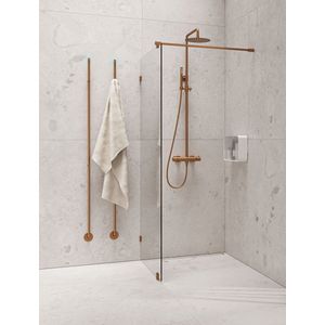 Instamat Jay Elektrische Handdoekradiator 172cm hoog 29Watt Geborsteld brons JAY023