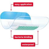 Leukoplast Leukomed Sorbact Bacteriënbindende Eilandpleister 5 cm x 7,2 cm 3 stuks