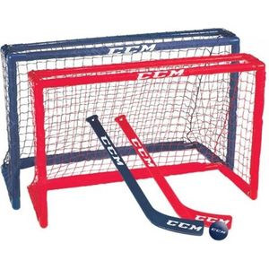 CCM - Mini IJshockey Set - 2 goaltjes - 2 stuks - 1 puck