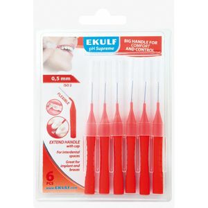 Ekulf Ragers pH Supreme 0,5 mm Rood 6 stuks