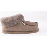 SHEPHERD - LENA - Huisschoenen - Taupe - Met Faux Bont Trim