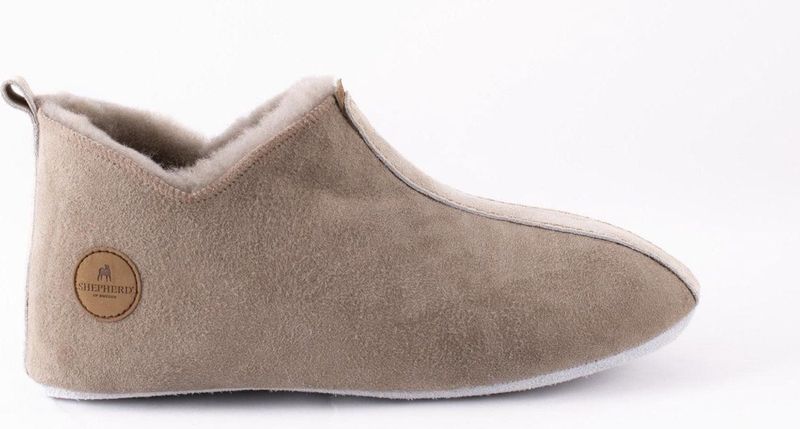 Shepherd of Sweden - Henrik - Pantoffel - Stone - 100% Schapenvacht