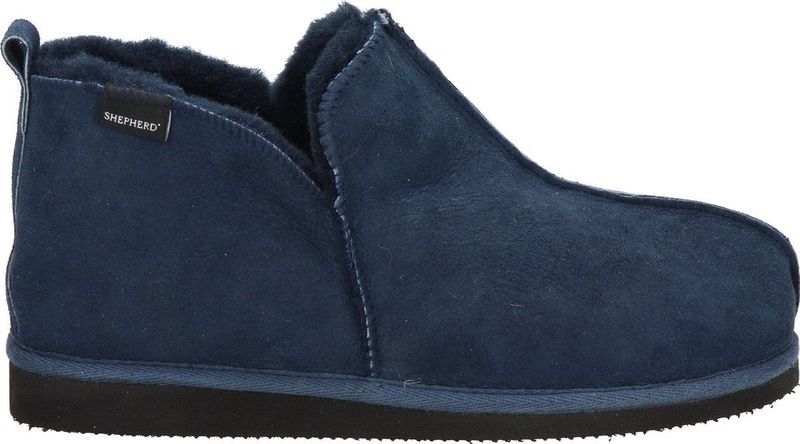 Shepherd of Sweden - Anton - Pantoffel - Dark Navy - Schapenvacht/Suède