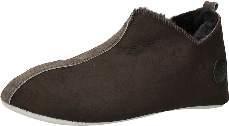 Shepherd of Sweden - Henrik - Pantoffel - Grijs - Schapenvacht en Suède