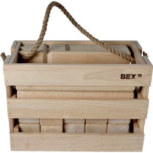 Bex Pro 4 hamers in houten box croquet-set – bruin