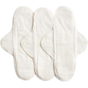 Imse Vimse - Wasbaar Maandverband - Wit - Biologisch Katoen - 3 Stuks