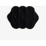 ImseVimse wasbare inlegkruisjes - zwart - 3 stuks - duurzaam - herbruikbaar - wasbaar - zonder plastic