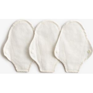 ImseVimse Wasbare String Inlegkruisjes bio katoen, 3 stuks, wit