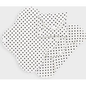 Imsevimse inlegkruisjes van biologisch jersey katoen - Black dots