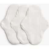 Imsevimse inlegkruisjes van biologisch jersey katoen - dun en soepel wasbare inlegkruisjes - Wit